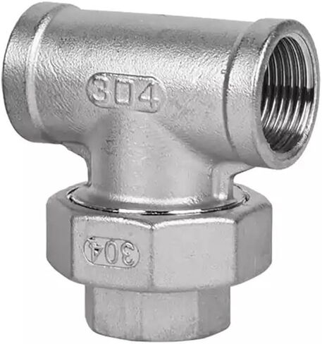 304 Stainless Steel Female Threaded Tee, 1/4inch to 2inch 3-Way Union Pipe Fittings - 1PCS(3/4inch) in Kuwait