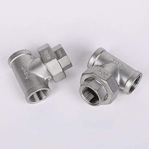 304 Stainless Steel Female Threaded Tee, 1/4inch to 2inch 3-Way Union Pipe Fittings - 1PCS(3/4inch) in Kuwait