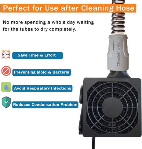 CPAP Hose Dryer | CPAP Hose Dryer Fan | Fast Drying for 22mm CPAP/BIPAP Tubes Cpap Tube Dryer Resmed Airsense Tubes Cpap Cleaning Machine for Airsense 11 10 Tubes in Kuwait