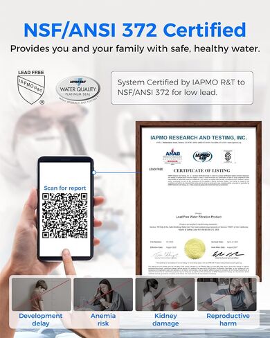 Waterdrop A2 Countertop Reverse Osmosis System, Hot and Cold RO System, Portable Pure Water Tank, Bottleless Water Cooler, 6 Temperature Settings, Hot Cold Room Water, 3:1 Pure to Drain in Kuwait