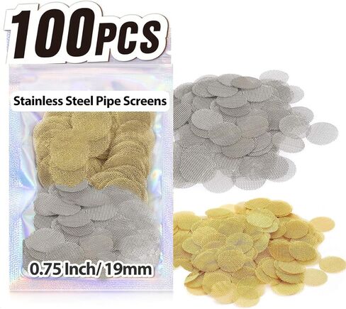 50 Pieces Pipe Screens,1/2 Inch Stainless Steel Bowl Screens Filters Conical Design Metal Filters 0.5 Inch Mini Metal Clean Screen Reusable Filters Self-Adjustable Size Filter in Kuwait