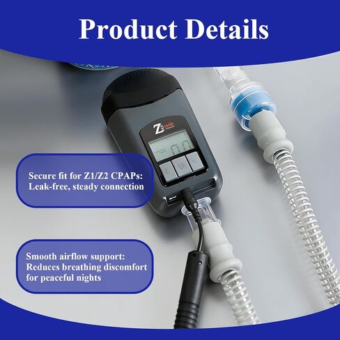 5 pcs Tube Adapter Compatible for Z1 & Z2 Travel CPAP Machines, CPAP Hose Adapter Replacement Linking Connector, Reliable Sleep Therapy Accessory for Tube Connection in Kuwait