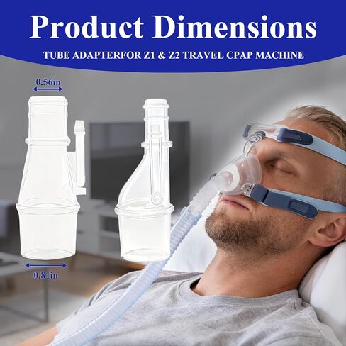 5 pcs Tube Adapter Compatible for Z1 & Z2 Travel CPAP Machines, CPAP Hose Adapter Replacement Linking Connector, Reliable Sleep Therapy Accessory for Tube Connection in Kuwait