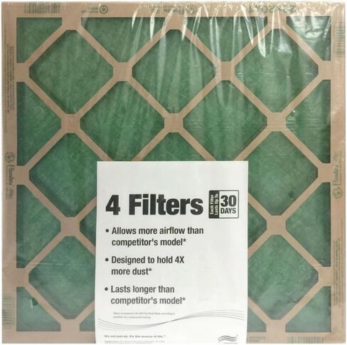 Nested Fiberglass HVAC Filter, 20x20x1 Inch MERV 1 4 Count in Kuwait