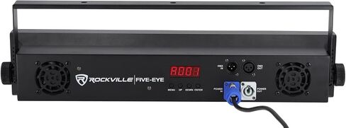 Rockville Bundle: (2) Five-Eye 5 Head RGB Blinder Light, 19 Channel DMX, Super Bright, Durable Aluminum Case, Control Each Light, Auto for Stage, DJ Events, and Venues (2 Items) in Kuwait