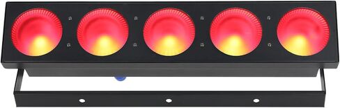 Rockville Bundle: (2) Five-Eye 5 Head RGB Blinder Light, 19 Channel DMX, Super Bright, Durable Aluminum Case, Control Each Light, Auto for Stage, DJ Events, and Venues (2 Items) in Kuwait
