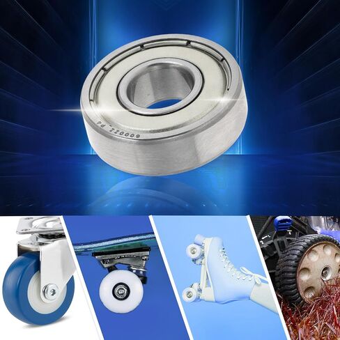 6000ZZ Deep Groove Ball Bearings P4 10x26x8mm Car Lubricated Bearings Silver Tone Double Metal Seal Stylish Design 2 Pcs in Kuwait