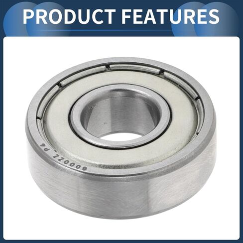 6000ZZ Deep Groove Ball Bearings P4 10x26x8mm Car Lubricated Bearings Silver Tone Double Metal Seal Stylish Design 2 Pcs in Kuwait