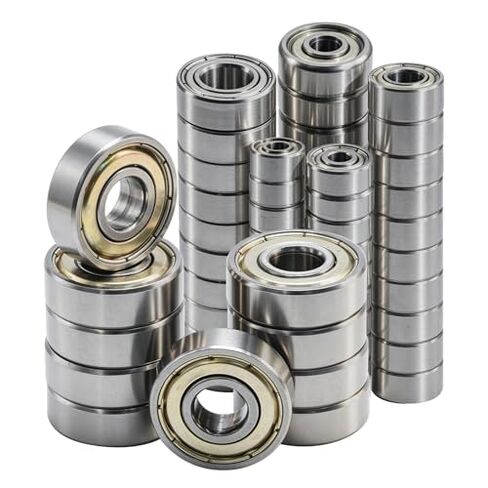 60Pcs Carbon Steel Ball Bearings Assortment Kit, Deep Groove Bearings 693ZZ, 623ZZ, 624ZZ, 685ZZ, 687ZZ, 627ZZ, Suitable for Small Machinery Applications in Kuwait