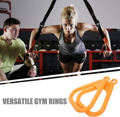 Gymnastic Rings Set 2pcs Triangle Workout Rings for Outdoor Fitness Training Accessories for Adults Exercise in Kuwait
