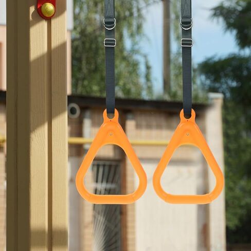 Gymnastic Rings Set 2pcs Triangle Workout Rings for Outdoor Fitness Training Accessories for Adults Exercise in Kuwait