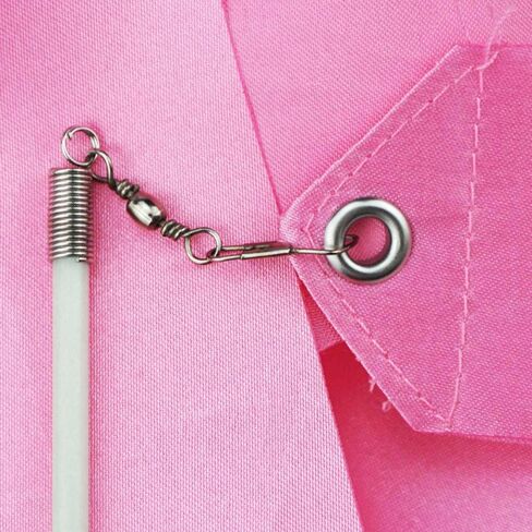 SaktopDeco Dance Ribbons Pink Rhythmic Gymnastics Ribbon Silk Dance Streamers Wands for Twirling Baton Artistic Dancing Stick, 6 Pack in Kuwait