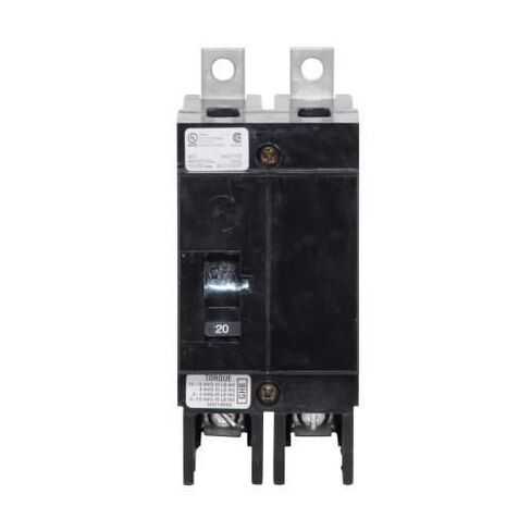 Eaton GHB2020 قاطع دائرة مقولب من النوع GHB 2-القطب 20 أمبير 277/480 فولت تيار متردد 125/250 فولت تيار مستمر in Kuwait