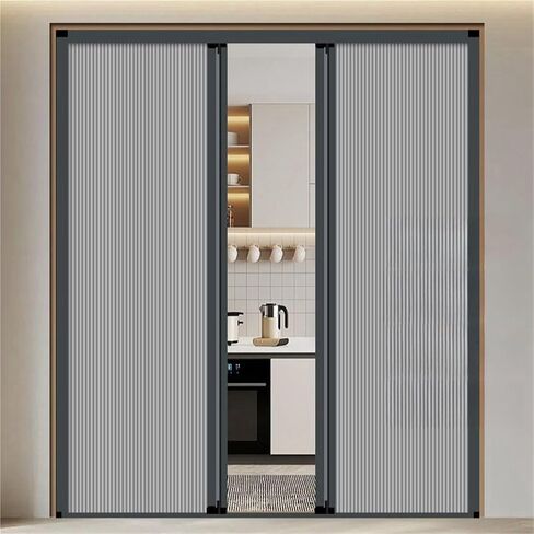 Extra Wide Honeycomb Accordion Door 100-200cm - Waterproof Folding Sliding Room Divider with Aluminum Frame for Easy Installation in Commercial & Residential Spaces (130x230cm/51.2x90.5in) in Kuwait
