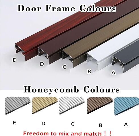 Extra Wide Honeycomb Accordion Door 100-200cm - Waterproof Folding Sliding Room Divider with Aluminum Frame for Easy Installation in Commercial & Residential Spaces (130x230cm/51.2x90.5in) in Kuwait