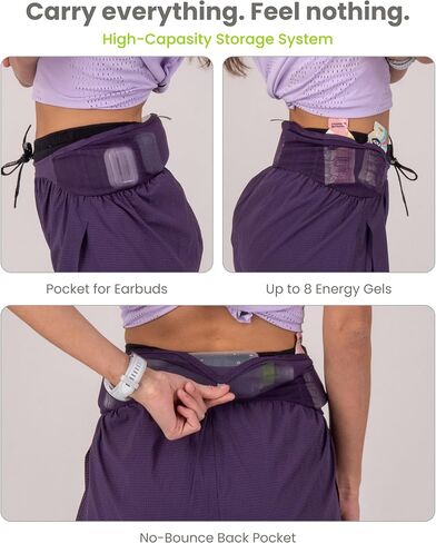 شورت الجري Elite Air للنساء من FlipBelt - بنفسجي توايلايت - M in Kuwait