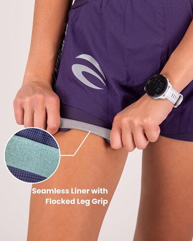 شورت الجري Elite Air للنساء من FlipBelt - بنفسجي توايلايت - M in Kuwait