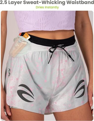 شورت الجري Elite Air للنساء من FlipBelt - بنفسجي توايلايت - M in Kuwait