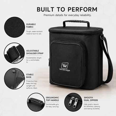 Carrying Case for S99 Voice Amplifier,Portable Speaker Microphone Combo Bag | Designed for S99 microphone speaker Set, this protective case offers padded protection, accessory storage and easy carrying. in Kuwait