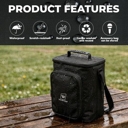 Carrying Case for S99 Voice Amplifier,Portable Speaker Microphone Combo Bag | Designed for S99 microphone speaker Set, this protective case offers padded protection, accessory storage and easy carrying. in Kuwait