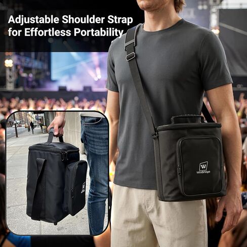 Carrying Case for S99 Voice Amplifier,Portable Speaker Microphone Combo Bag | Designed for S99 microphone speaker Set, this protective case offers padded protection, accessory storage and easy carrying. in Kuwait
