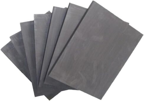 5pcs High Pure Graphite Plate Panel Sheet, Carbon Graphite Electrode Pyrolytic High Temperature Board 50 * 40 * 3mm for DIY in Kuwait