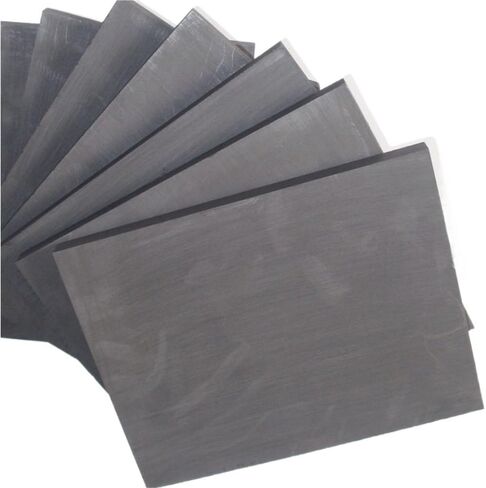 5pcs High Pure Graphite Plate Panel Sheet, Carbon Graphite Electrode Pyrolytic High Temperature Board 50 * 40 * 3mm for DIY in Kuwait