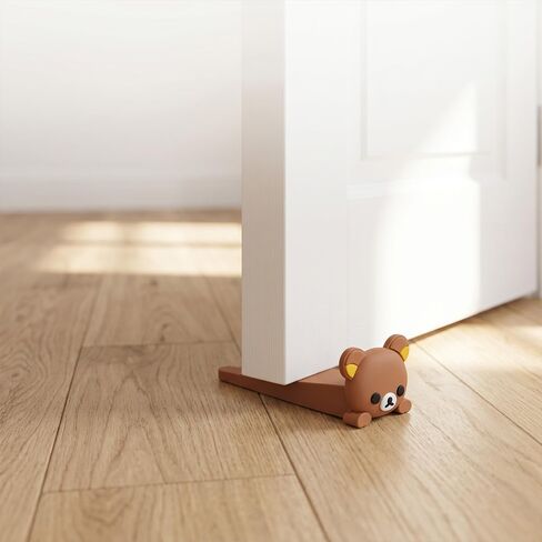 Door Stopper Cute, Cute Cute Bear Door Stop Decorative Animal Doorstop Door Wedge, 1 Pack Decorative Door Wedge for Home and Office Floor in Kuwait