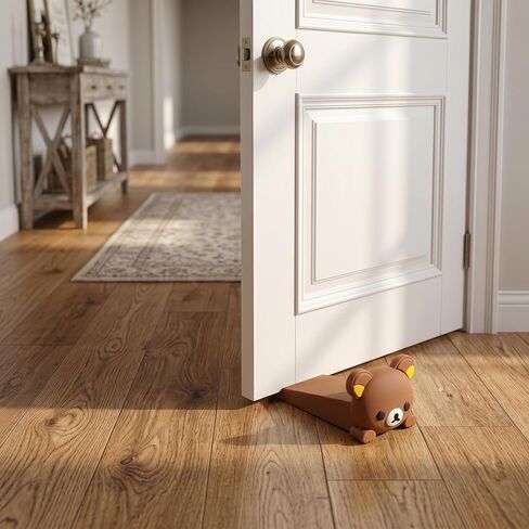 Door Stopper Cute, Cute Cute Bear Door Stop Decorative Animal Doorstop Door Wedge, 1 Pack Decorative Door Wedge for Home and Office Floor in Kuwait