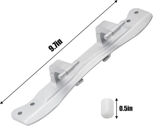 W10208415 Dryer Washer Door Hinge Compatible with Whirlpool Amana Maytag Crosley WPW10208415, 1872427, AP6017115, Front Loader Dryer and Washer Door Hinge with 4 Pin Caps in Kuwait