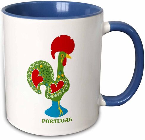 3dRose The green Portuguese Rooster or galo de barcelos 15oz Mug in Kuwait