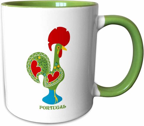 3dRose The green Portuguese Rooster or galo de barcelos 15oz Mug in Kuwait
