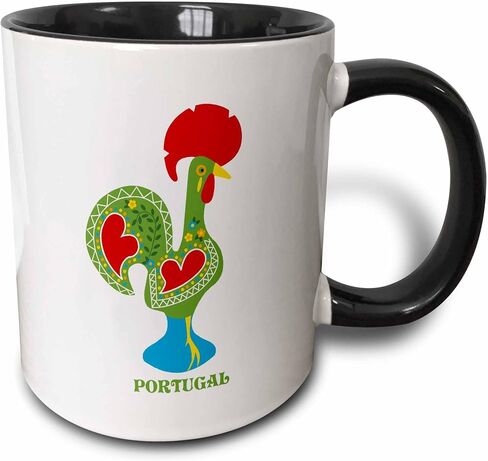 3dRose The green Portuguese Rooster or galo de barcelos 15oz Mug in Kuwait