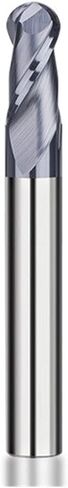 1pcs Ball Nose End Mill HRC55 Black Coated Tungsten Carbide Solid CNC Router Bits 2 Flute Spiral Milling Cutter 35 Degree Sprial(R0.5xD4x50L) in Kuwait