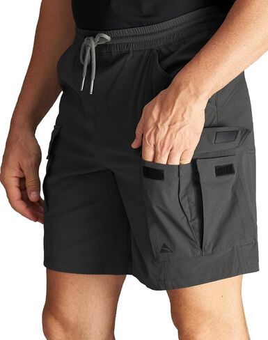 CHRONOLINE Men’s Stretch Utility Shorts Water-Repellent Lightweight Quick Dry UPF 50+ Sun Protection Hiking Golf Shorts in Kuwait