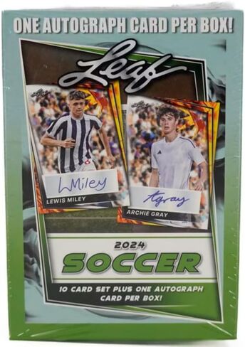Leaf 2024 Soccer Blaster Box, 11 Card Set with 1 Autograph Card, Future Stars and Legends in Kuwait