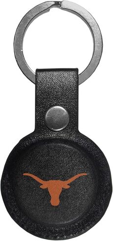 Siskiyou Sports NCAA Texas Longhorns Compatible AirTag Leather Key ChainUnisex, One Size, Black in Kuwait