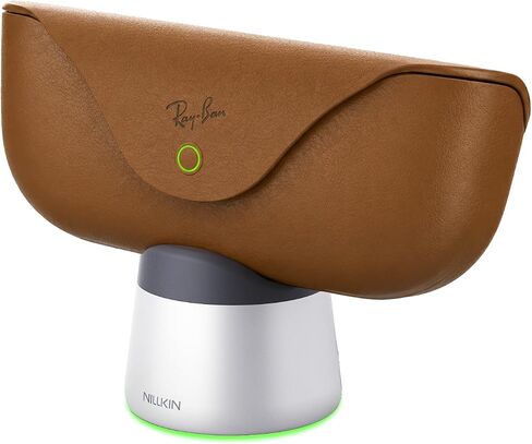 حامل شحن Nillkin RayDock لعلبة نظارات Ray-Ban Meta (الجيل 1 و 2) | قاعدة شحن بإضاءة LED من الألومنيوم، مقاومة للانزلاق، ملحقات نظارات ذكية، شاشة عرض للمنزل والمكتب، منفوخة in Kuwait