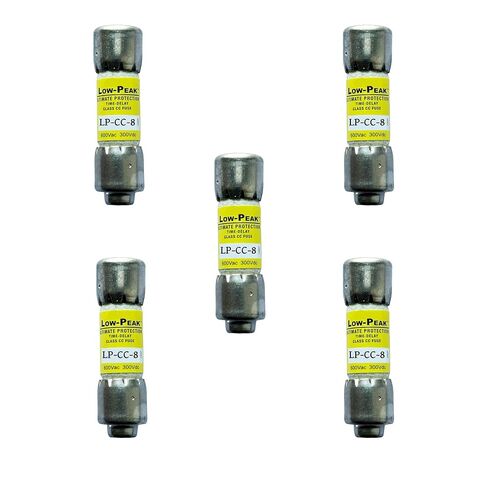 5 عبوات جديدة LP-CC-8 LP-CC-8A LP-CC 8A 600Vac صمامات تأخير الوقت، LP-CC-8A صمامات خرطوشة رفض الفئة CC الحالية in Kuwait