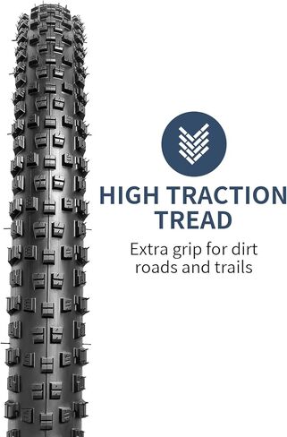YUNSCM 27.5 Mountain Bike Tires 27.5x2.35/60-584 Lightweight Bike Tires- 60TPI Nylon,Puncture-Resistant,Compatible with MTB 27.5 x 2.35 Gravel,Off Road,Hybrid,Trail Bike Bicycle Tires-2 PCS (Y-1659) in Kuwait