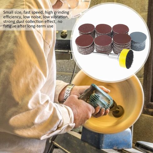 142pcs 1" Sanding Discs Surface Conditioning Disc Quick Change Sanding Disc 100/180/240/320/400/1500/3000 Grain Disc Pads for Die Grinder Surface Strip Polish Burr Finish Rust Paint Removal in Kuwait