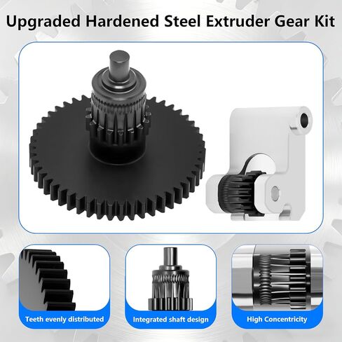 Upgraded Hardened Steel Extruder Gear for Flashforge Adventurer 5M, Integrated Shaft Design Nano-Coating POM Gears Replacement Part Direct Drive Extrusion Head Gear for AD5M/ 5M Pro in Kuwait