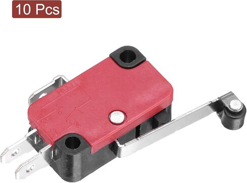 uxcell 10Pcs V-156-1C25 1NO + 1NC Micro Limit Switch 15A 125/250VAC Waterproof Miniature Micro Switches for Precision Components in Kuwait