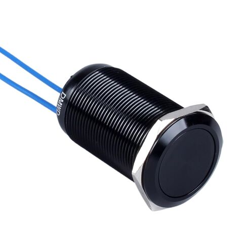 16mm Metal Push Button Switch 10Amp 12V 24V 120V ON/Off 1NO with Wires Waterproof IP67 Momentary for 5/8" Mounting Hole Without LED Light in Kuwait