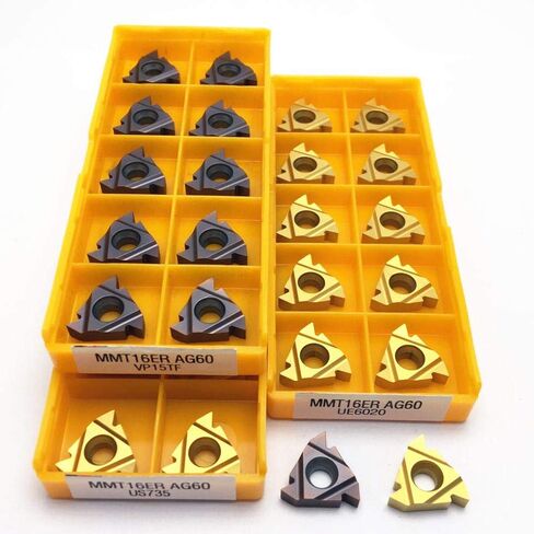 High Quality Carbide Inserts MMT 16IR 16ER AG60 VP15TF UE6020 16IR 16ER AG55 UE6020 VP15TF Lathe Grooving Thread Insert 11ER 11I(MMT16IR AG55 UE6020) in Saudi Arabia