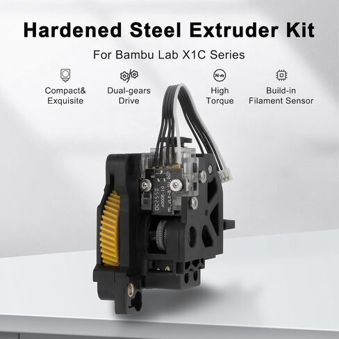 Bamboo Lab x1 x1c Extruder Unit Hardened Steel Finished Extruder Component Kit for Bambu Lab X1,X1C 3D Printer (X1 Series) in Kuwait