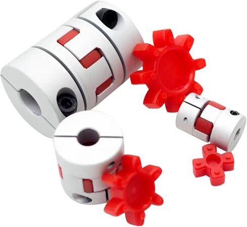 1pcs Flexible Plum Clamp Coupler D40 L45 Jaw Shaft Coupling 6mm-22mm D40L45(8x14mm) in Kuwait