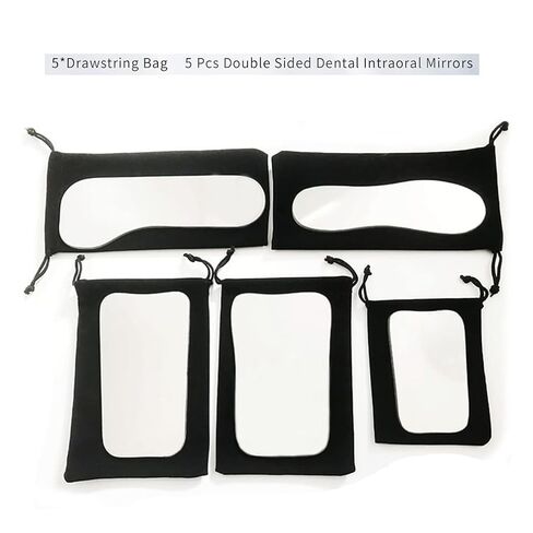 5PCS Dental Photography Mirrors 2-Sided Intraoral Mouth Mirror Dental Intraoral Glass Photographic Reflector Dental Orthodontic Intra Oral Mirror Orthodontic Photographic Contraster in Kuwait