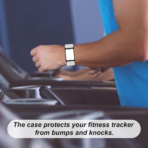 إطاران متوافقان مع سوار معصم تتبع اللياقة البدنية Amazfit Helio Strap، إطار حماية من البلاستيك الصلب من البولي كربونات للنساء والرجال (أسود) in Kuwait