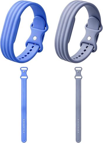 عبوتان من سوار السيليكون المتوافق مع جهاز تتبع الأنشطة Google Fitbit Air بدون شاشة، حزام بديل مثقوب ناعم، سوار معصم مقاوم للماء، سوار تتبع اللياقة البدنية قابل للتعديل in Kuwait